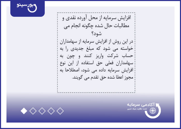 افزایش سرمایه از محل آورده نقدی و مطالبات حل شده چگونه انجام می شود؟